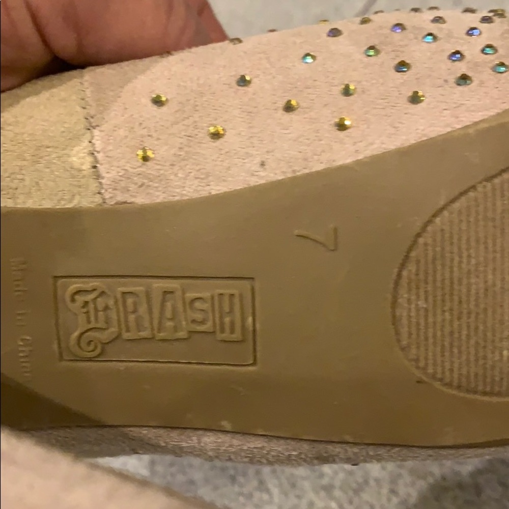 Woman’s Suede Rhinestone Heels - Picture 4 of 5